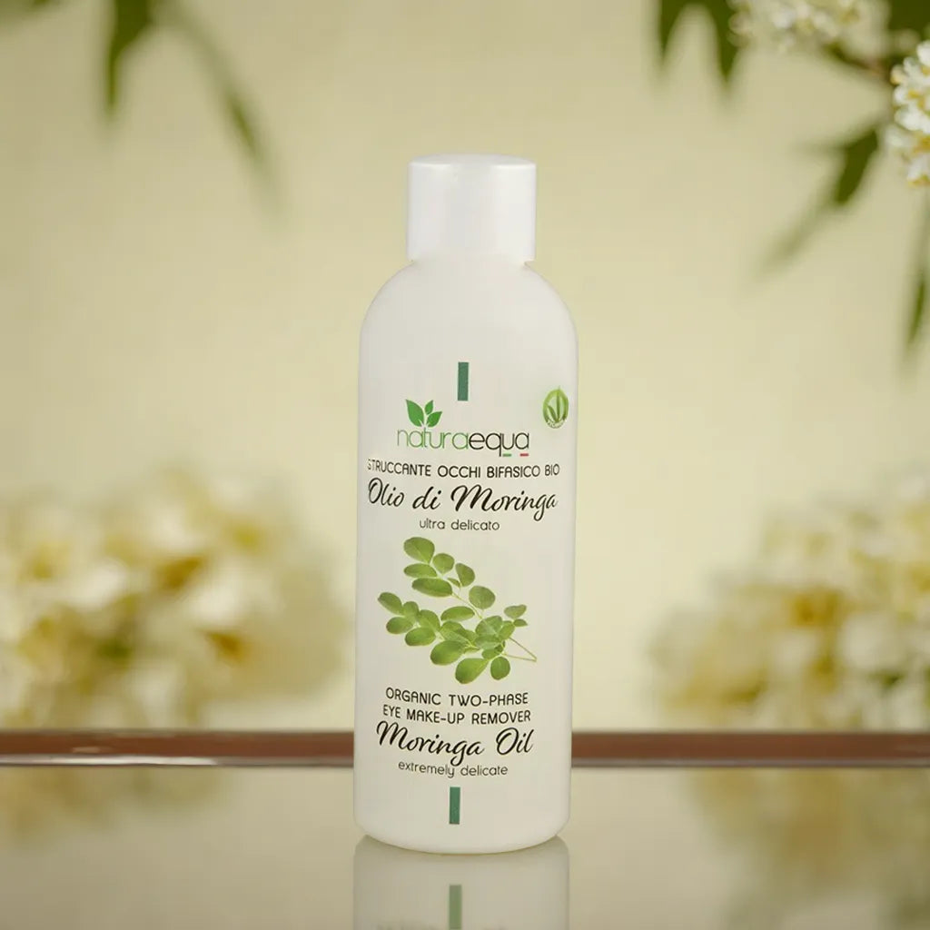 Natural Eye Make-Up Remover | Two-Phase Formula with Moringa Oil